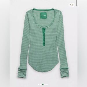 Aerie Essential Henley Layering T-Shirt